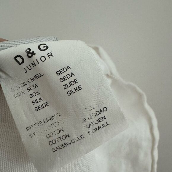 GOLCE & GABBANA Junior silk plaid Dress - Picture 9 of 9